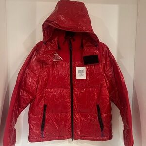 Topo Designs Women’s Bright Red Puffer Jacket
